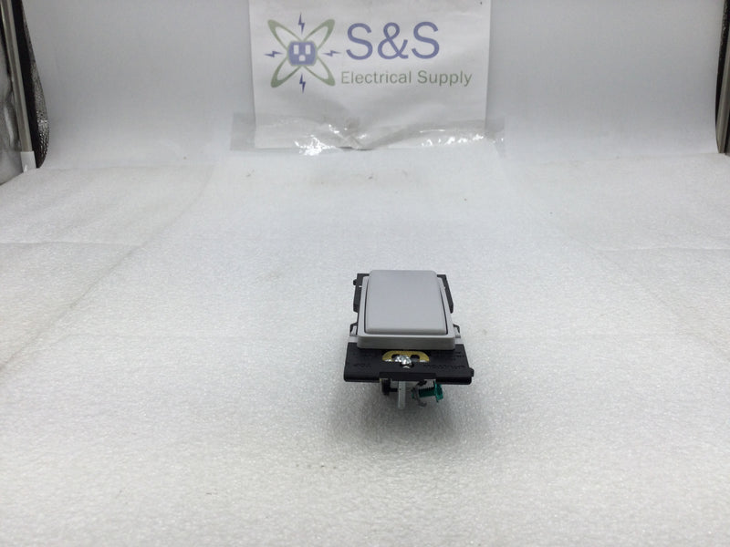 Leviton RE153-PG Renu Style 15 Amp 120/277 VAC 3 Way Decora Light Switch in Gray