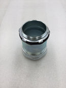 Bridgeport 265-SRT 2-1/2" Steel EMT Concrete/Rain Tight Compression Connector