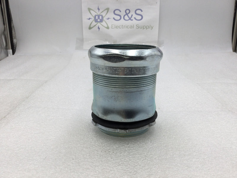 Bridgeport 265-SRT 2-1/2" Steel EMT Concrete/Rain Tight Compression Connector
