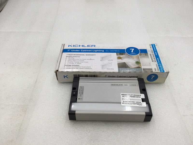 Kichler 8U30KD07NIT 8U LED Series 7" Under-Cabinet Lighting 120 VAC 5 Watt 3000k CCT