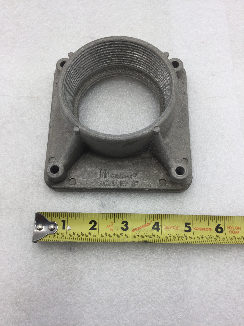 Milbank A8110 3" Aluminum Screw Mount Meter Socket Hub