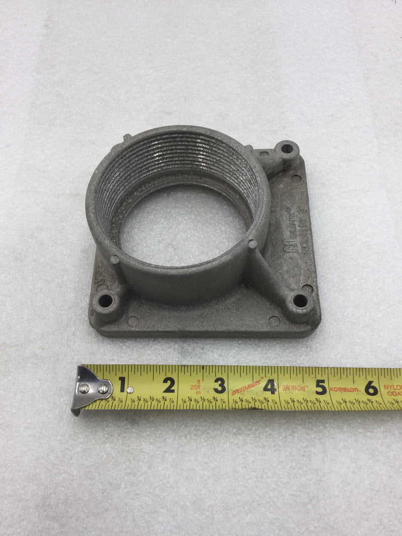 Milbank A8110 3" Aluminum Screw Mount Meter Socket Hub
