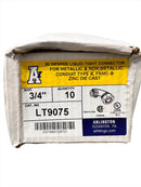 Arlington LT9075 90 Degree liquid-tight connectors for metallic and non-metallic conduit type b 3/4"