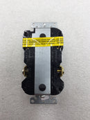 Leviton GFPL2-PLW 20 Amp 125 VAC Smart Lock Pro Self Test GFCI Outlet with Pilot Light