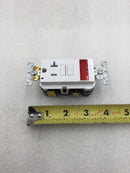 Leviton GFPL2-PLW 20 Amp 125 VAC Smart Lock Pro Self Test GFCI Outlet with Pilot Light