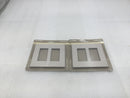 Lutron SC-2-TP 2 Gang Screwless Designer Wallplate - Lot of 2