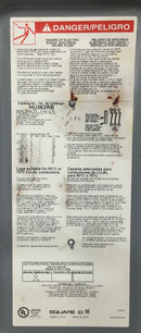 Square D HU362RB 60 Amp 3-Phase 600V Heavy-Duty Safety-Switch/Disconnect