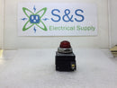 GE General Electric CR104PLG92R 120 VAC Red Indicating Light