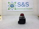 GE General Electric CR104PLG92R 120 VAC Red Indicating Light