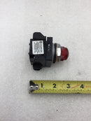 GE General Electric CR104PLG92R 120 VAC Red Indicating Light
