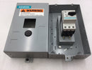 Siemens 11ZD3B Manual Motor Starter 3 Phase 25 Amp 115-575 VAC 1-20 HP Nema 1 Enclosure