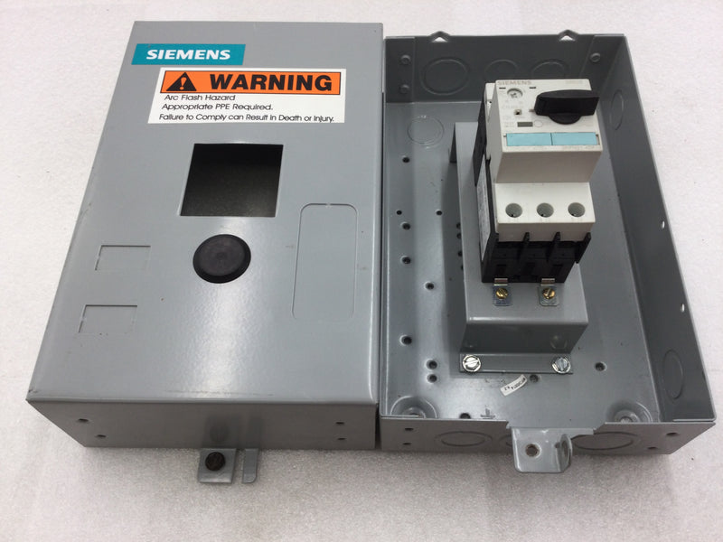 Siemens 11ZD3B Manual Motor Starter 3 Phase 25 Amp 115-575 VAC 1-20 HP Nema 1 Enclosure