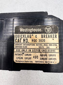 Westinghouse Quicklag C Breaker HQC3020 20 Amp 3 Pole Bolt-On Circuit Breaker