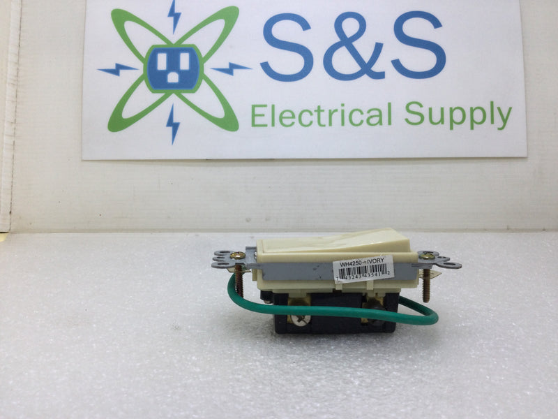 Preferred Industries WH4250-IVORY Decora Style 4-Way Rocker Switch in Ivory (Box of 10)