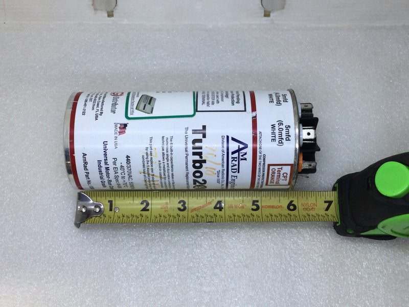 Amrad Turbo-200X 5-97.5MFD 370/440V 50/60Hz Capacitor