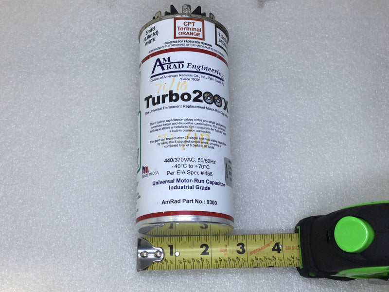 Amrad Turbo-200X 5-97.5MFD 370/440V 50/60Hz Capacitor