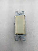 Leviton 5601-2I Decora Style Single Pole Rocker Switch in Ivory 15 Amp 125 VAC (Box of 10)