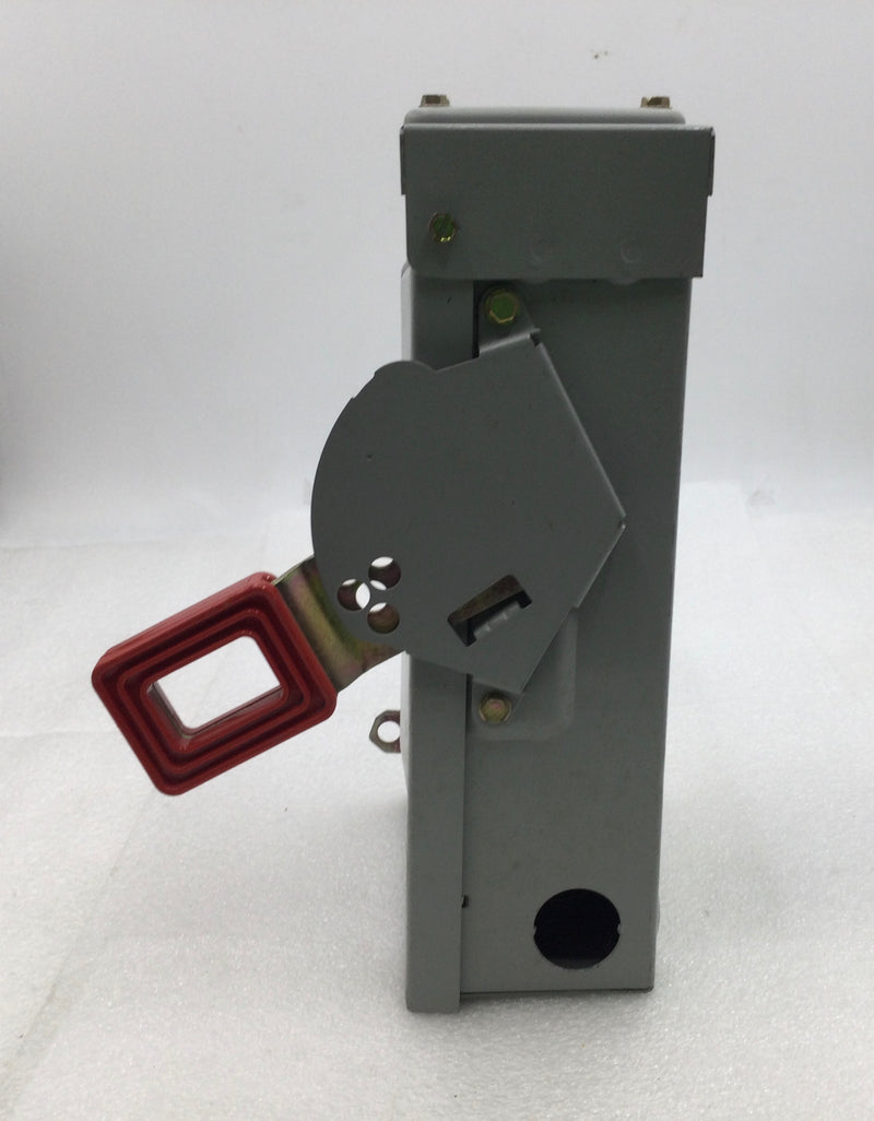 GE TH3221R 30 Amp 3-Phase 240V Heavy-Duty Safety-Switch -Used