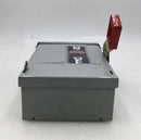 GE TH3221R 30 Amp 3-Phase 240V Heavy-Duty Safety-Switch -Used