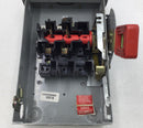 GE TH3221R 30 Amp 3-Phase 240V Heavy-Duty Safety-Switch -Used