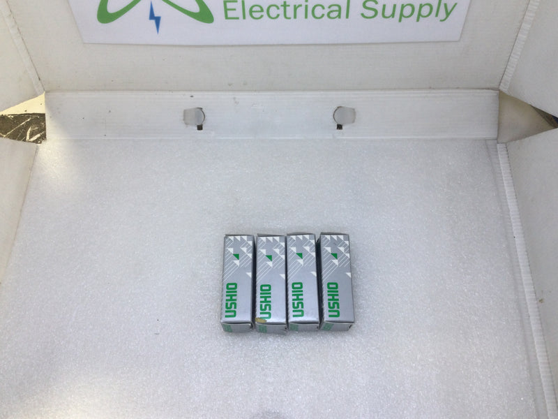 Ushio/Nora Lighting QI5WBX/12 5-Watt 12V Miniature Xenon Lamp - Lot of 4