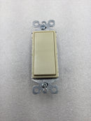 Pass & Seymour TradeMaster TM873-I Decora Style 3-Way Rocker Switch in Ivory (Box of 10)