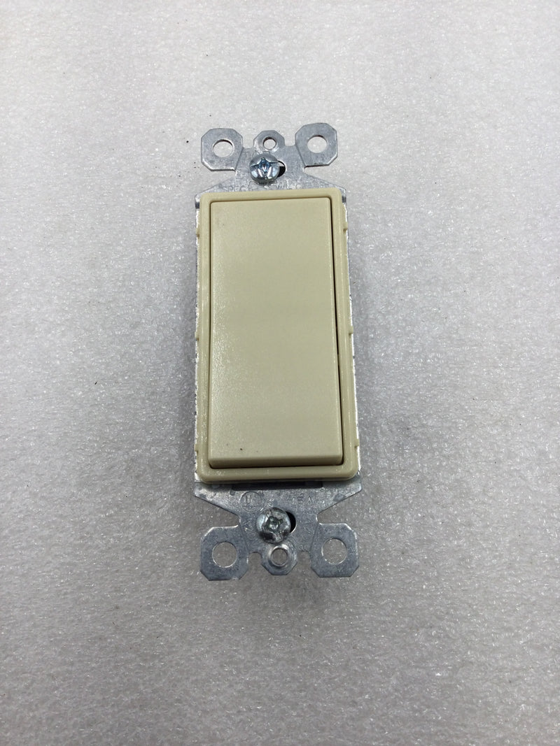 Pass & Seymour TradeMaster TM873-I Decora Style 3-Way Rocker Switch in Ivory (Box of 10)