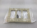 Leviton 80411-I Three Gang Ivory Decora Wall Device Plate (Box of 9)