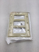 Leviton 80411-I Three Gang Ivory Decora Wall Device Plate (Box of 9)