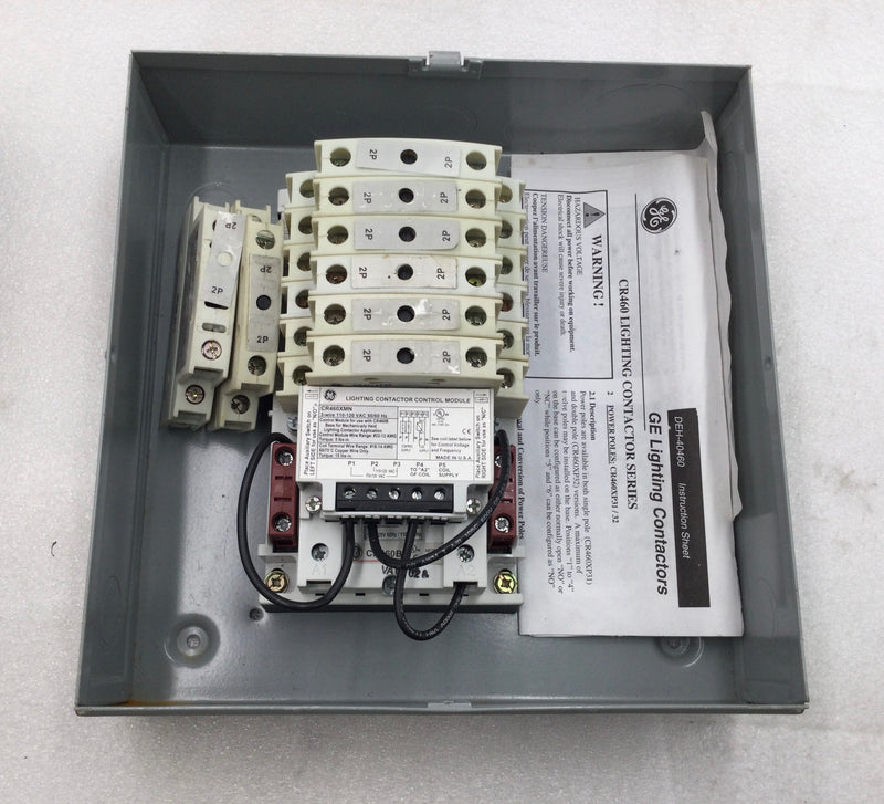 GE CR460XE1B 50/60Hz 110/120V Lighting Contractor Enclosure