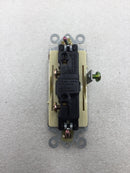 Preferred Industries WH4100-IVORY Decora Style Single Pole Rocker Switch in Ivory (Box of 9)