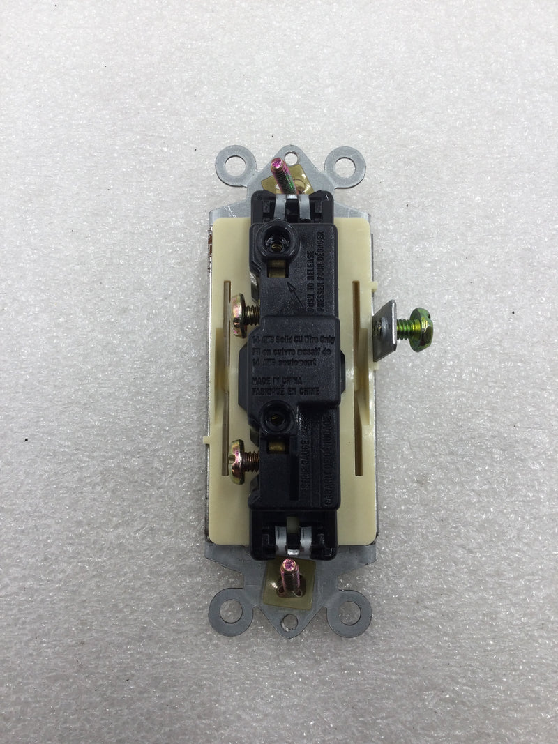 Preferred Industries WH4100-IVORY Decora Style Single Pole Rocker Switch in Ivory (Box of 9)