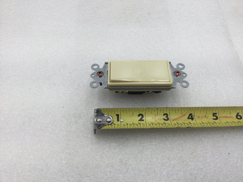 Preferred Industries WH4100-IVORY Decora Style Single Pole Rocker Switch in Ivory (Box of 9)