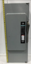 Siemens F-354 Fusible Heavy Duty Safety Switch 3 Pole 200 Amp 600 VAC Type 1 Indoor Enclosure