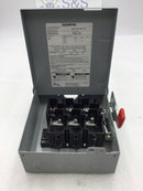 Siemens GNF321R Type 3R General Duty Non-Fused Safety Switch 30 Amp 3 Pole 240 VAC