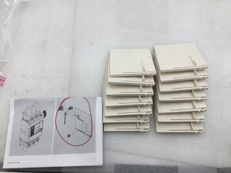 ABB Sace Tmax XT5H-600 3 Pole 600V Assembly Side Plate Only - Lot of 14