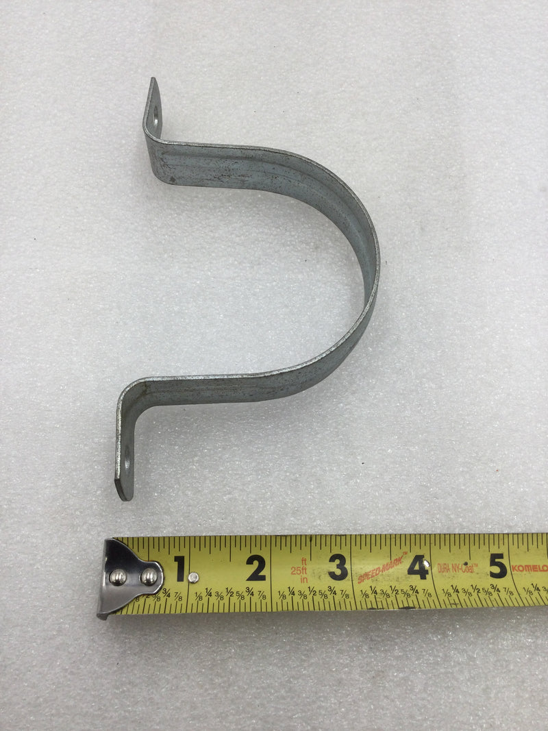 3" 2 Hole EMT Pipe Straps - Lot of 4