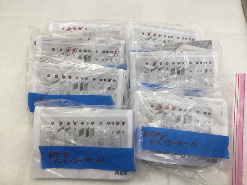 ABB Sace Tmax XT5 UL Assembly (Incomplete Sets) - Lot of 7