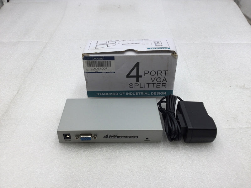 Image X000GLIOOP 4 Port VGA/SVGA Splitter in Metal Housing