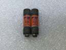 Gould/Shawmut ATQR-1 1 Amp 600V Time Delay Class CC Fuse - Lot of 2