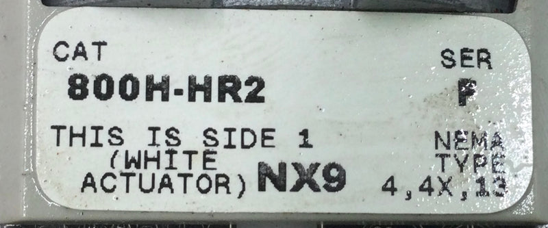 Allen-Bradley 800H-HR2 600V Series F Selector-Switch
