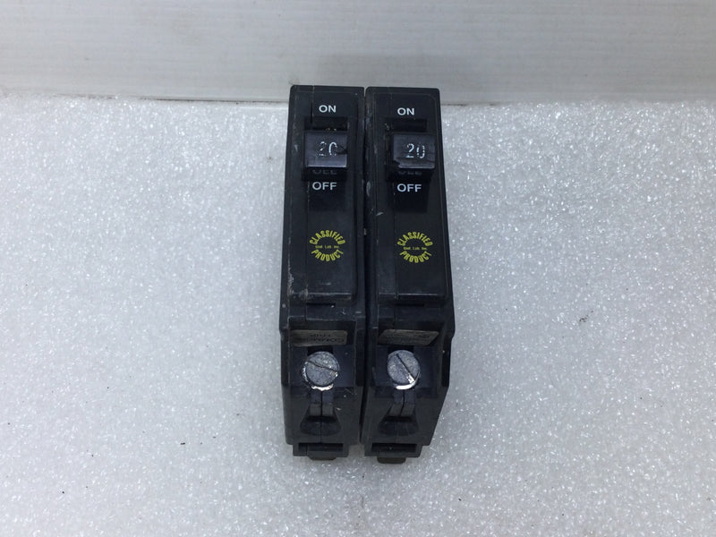 Eaton/Classified Product CHQ220 20 Amp 2 Poles 120v Circuit Breaker