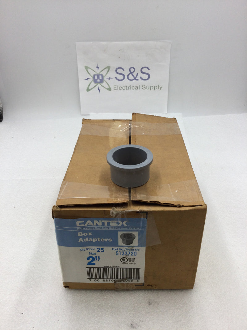 Cantex 5133720 2" PVC Box Adapters (Box of 25)