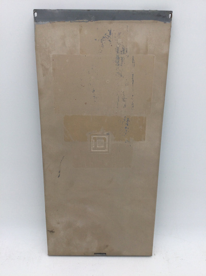 Square D 100 Amp 120/240V 1 Phase 3 Wire Type 3R Panel Cover 16.5" x 7 3/4"