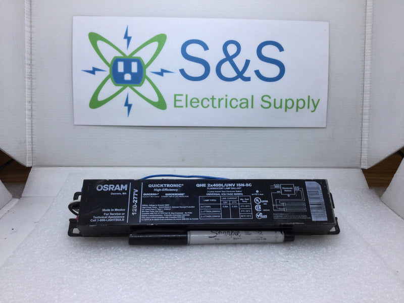 Osram QHE2x40DL/INV ISN-SC Flouresecent Lamp Ballast 2-Lamp Instant Start