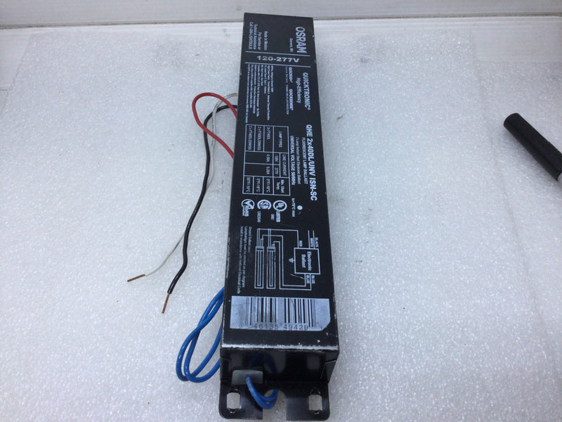 Osram QHE2x40DL/INV ISN-SC Flouresecent Lamp Ballast 2-Lamp Instant Start