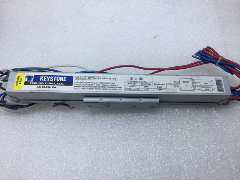 Keystone Technologies KTEB-213-1-TP-SL-MB 120V Type 1 Outside Semi-Conductor