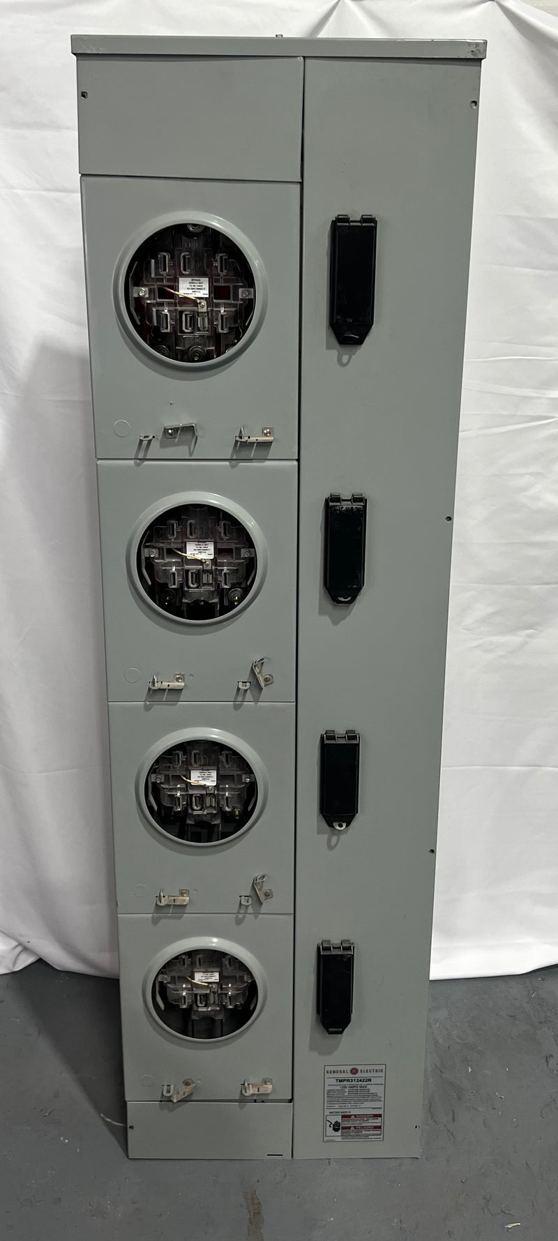 GE TMPR312422R Meter Stack, 1200 Amp, 4 X 225 Amp Socket, 3ph Phase, 1
