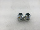 Crouse-Hinds 1/2" Liquid Tight Flexible Conduit Connector - Lot of 2