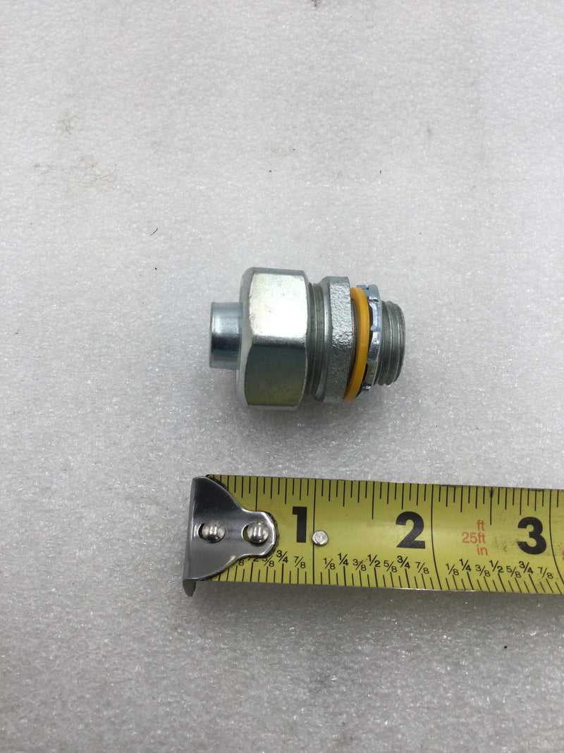 Crouse-Hinds 1/2" Liquid Tight Flexible Conduit Connector - Lot of 2